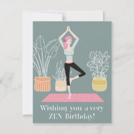 Tarjeta Festiva Cumpleaños de Zen