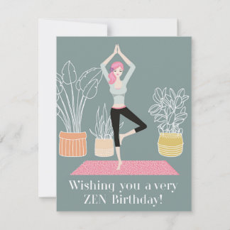 Tarjeta Festiva Cumpleaños de Zen
