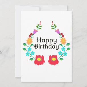 Tarjeta Festiva cumpleaños feliz