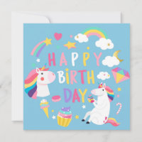 Cumpleaños Feliz de Unicornio