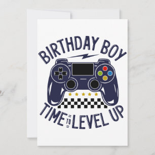 Tarjeta Festiva Cumpleaños Feliz Hora de Subir de Nivel