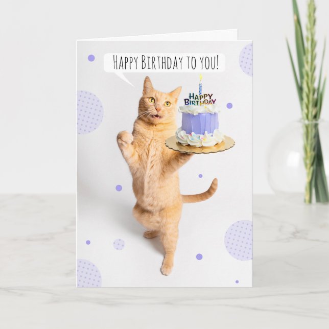 Tarjeta Festiva Cumpleaños Feliz Para Cualquiera De Los Naranjas C (Anverso)