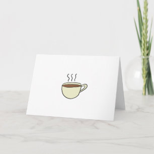 TARJETA FESTIVA CUPA DE CAFÉ