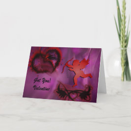 Tarjeta Festiva Cupid tiene razón en el El día de San Valentín