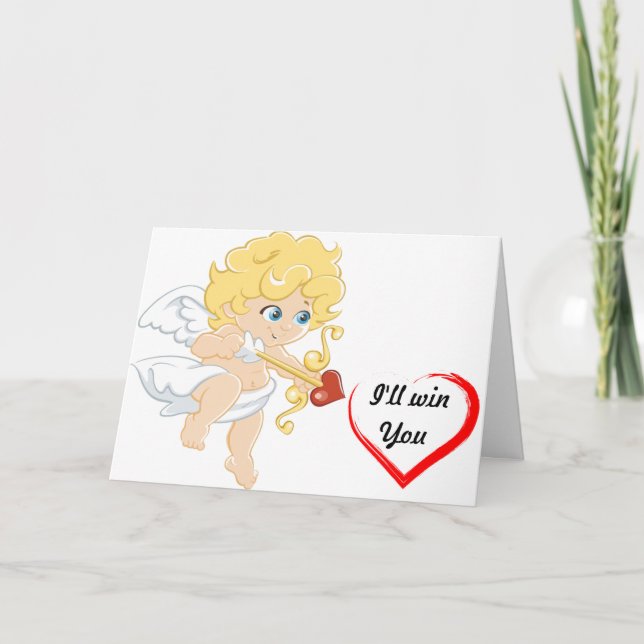 Tarjeta Festiva Cupido (Anverso)