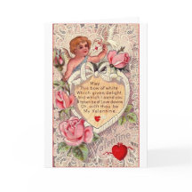 Cupido De Vintage Con Paloma Y Letra De Amor