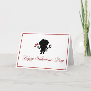 Tarjeta Festiva Cupido negro
