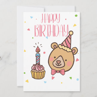 Tarjeta Festiva cupón de cumpleaños feliz