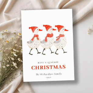 Tarjeta Festiva Curioso invierno rojo chapucero Navidades