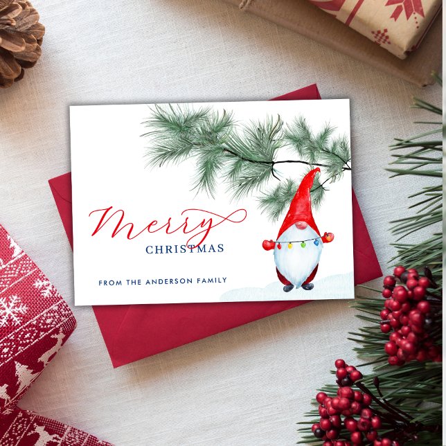 Tarjeta Festiva Curiosos y divertidos Gnomes navideños (Subido por el creador)