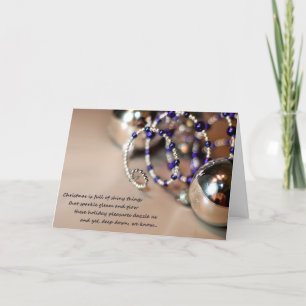 Tarjeta Festiva Curlicue de vacaciones Sparkle