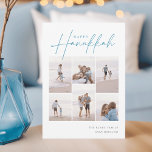 Tarjeta Festiva Cursiva esbozada 6 Collage de fotos Hanukkah<br><div class="desc">Comparte alegría con estas modernas tarjetas de vacaciones de Hanukkah con 6 de tus fotos favoritas en un diseño de collage de cuadrícula. "Happy Hanukkah" aparece en la parte superior del clásico guión cursivo en serif y en un guión casual a mano. Personalice con su apellido y el año en...</div>