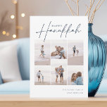 Tarjeta Festiva Cursiva esbozada 6 Collage de fotos Hanukkah<br><div class="desc">Comparte alegría con estas modernas tarjetas de vacaciones de Hanukkah con 6 de tus fotos favoritas en un diseño de collage de cuadrícula. "Happy Hanukkah" aparece en la parte superior del clásico guión cursivo en serif y en un guión casual a mano. Personalice con su apellido y el año en...</div>
