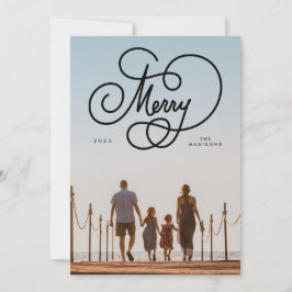 Tarjeta Festiva Cursivo guión de moras florece festividad de fotos