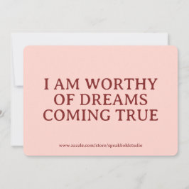 Tarjeta Festiva Custom Card for Women – Encouraging Self-Love Gift