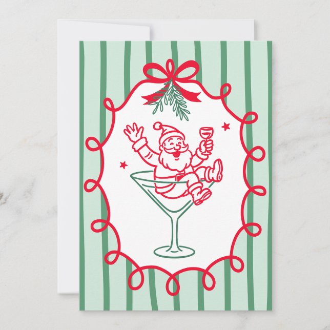 Tarjeta Festiva Custom Christmas Photo Greeting Card (Anverso)