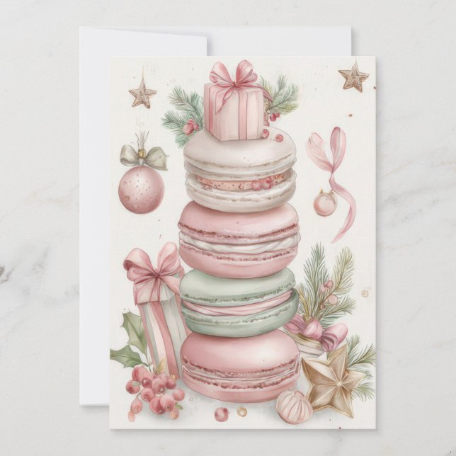 Tarjeta Festiva Custom Festive and elegant Christmas Greeting Card (Anverso)