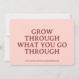 Tarjeta Festiva Custom Motivational Card, Self-Love & Growth Gift