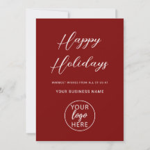 Custom Professional Business Logo Christmas 