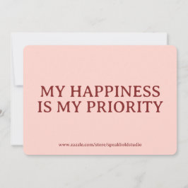 Tarjeta Festiva Custom Self-Love and Confidence Gift Card for Her