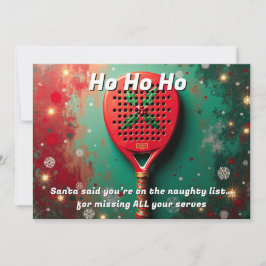 Tarjeta Festiva 🎾🎄Custom text, anta Saw Your Serve… and Flinched
