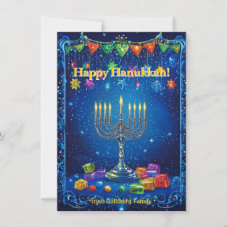 Tarjeta Festiva Custom text✡️ Festival of Friendship Hanukkah