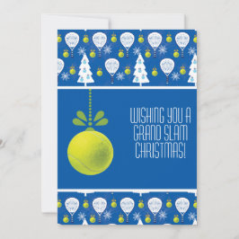 Tarjeta Festiva 🎾🎄Custom text,  Padel-ing Through the Snow!