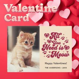Tarjeta Festiva Customizable Valentine Photo Card Holiday Card