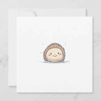 Tarjeta Festiva Cuta acuarela Feliz edgehog