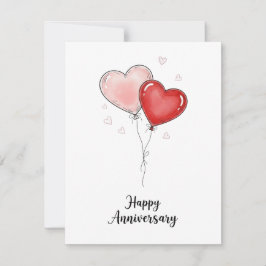 Tarjeta Festiva Cute Anniversary Card Personalized Couple Gift