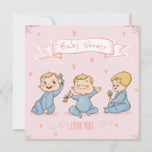 Tarjeta Festiva Cute Baby Shower