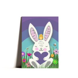 Tarjeta Festiva Cute Bunny Easter Greet Easter Card Easter