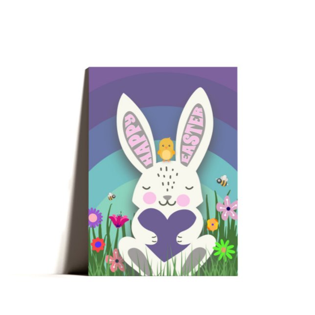 Tarjeta Festiva Cute Bunny Easter Greet Easter Card Easter (Subido por el creador)