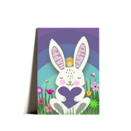 Tarjeta Festiva Cute Bunny Easter Greet Easter Card Easter