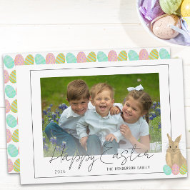 Tarjeta Festiva Cute Bunny Happy Easter Photo
