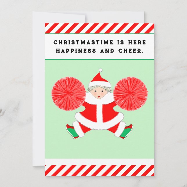 Tarjeta Festiva Cute Christmas (Anverso)