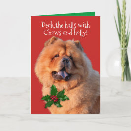 Tarjeta Festiva Cute Deck los Salones con Navidades y vacas