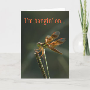 Tarjeta Festiva Cute Dragonfly Valentine Card.