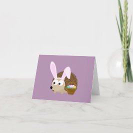 Tarjeta Festiva Cute Easter Hedgehog