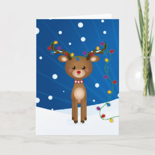 Tarjeta Festiva Cute, Funny Christmas Card
