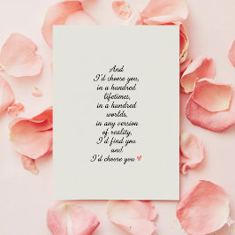 Tarjeta Festiva Cute Funny Valentine Card for Him or Her