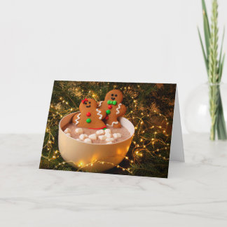 Tarjeta Festiva Cute Gingerbread Christmas