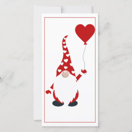 Tarjeta Festiva Cute Gnome San Valentín
