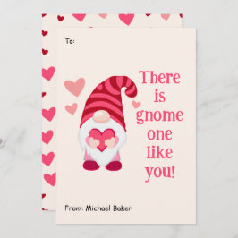 Tarjeta Festiva Cute Gnome uno como tu El día de San Valentín de a