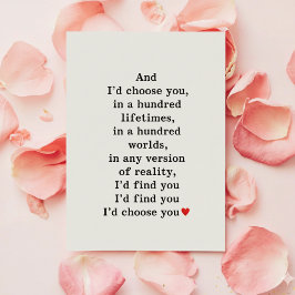 Tarjeta Festiva Cute Humor Love Card for Boyfriend Girlfriend