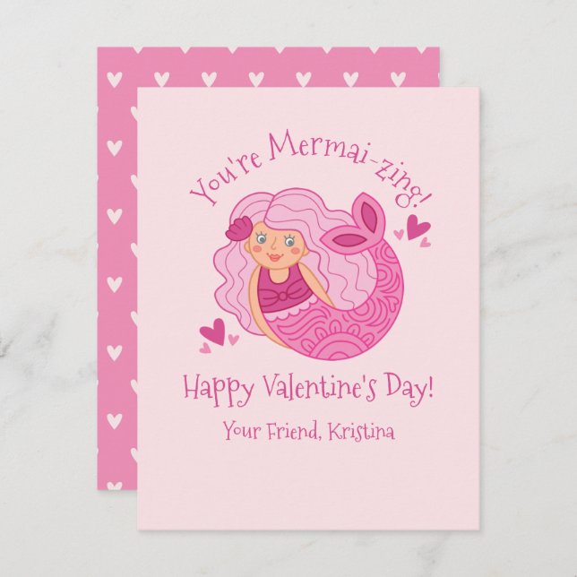 Tarjeta Festiva Cute Kids Valentine (Anverso / Reverso)