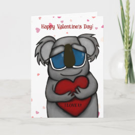 Tarjeta Festiva Cute Koala Bear