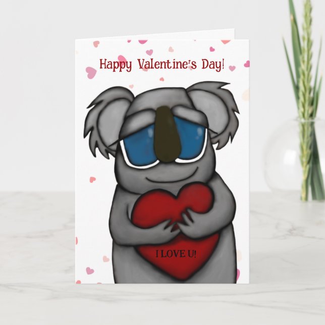 Tarjeta Festiva Cute Koala Bear (Anverso)