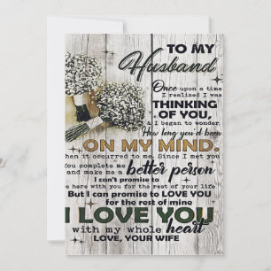 Tarjeta Festiva Cute Letter To Husband   Lovely Gift   Father Day