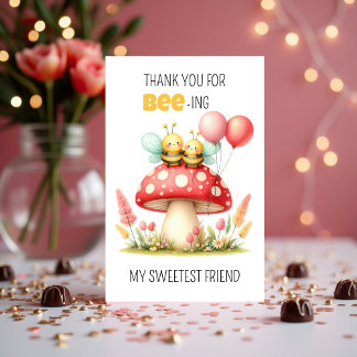 Tarjeta Festiva Cute Love Bug Valentine's Day Card For Friend